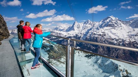 Aerial cableway ticket to Schilthorn Piz Gloria from Stechelberg